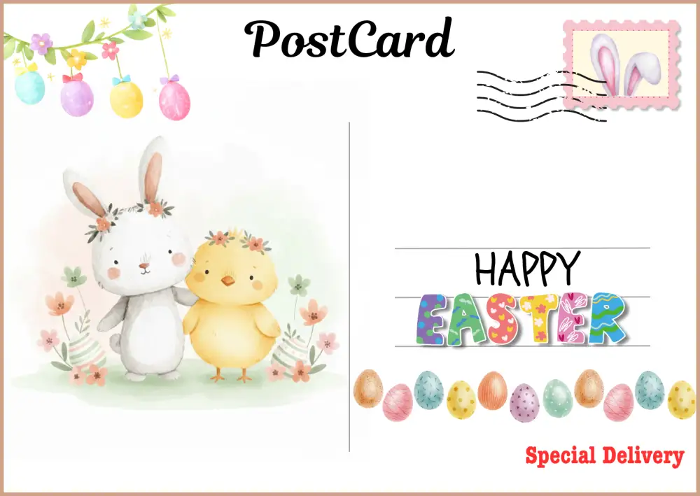 Easter Bunny and Chick